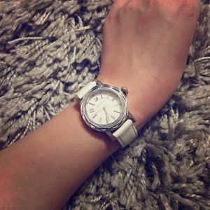 Swarovski Octea Nova Leather Strap Watch